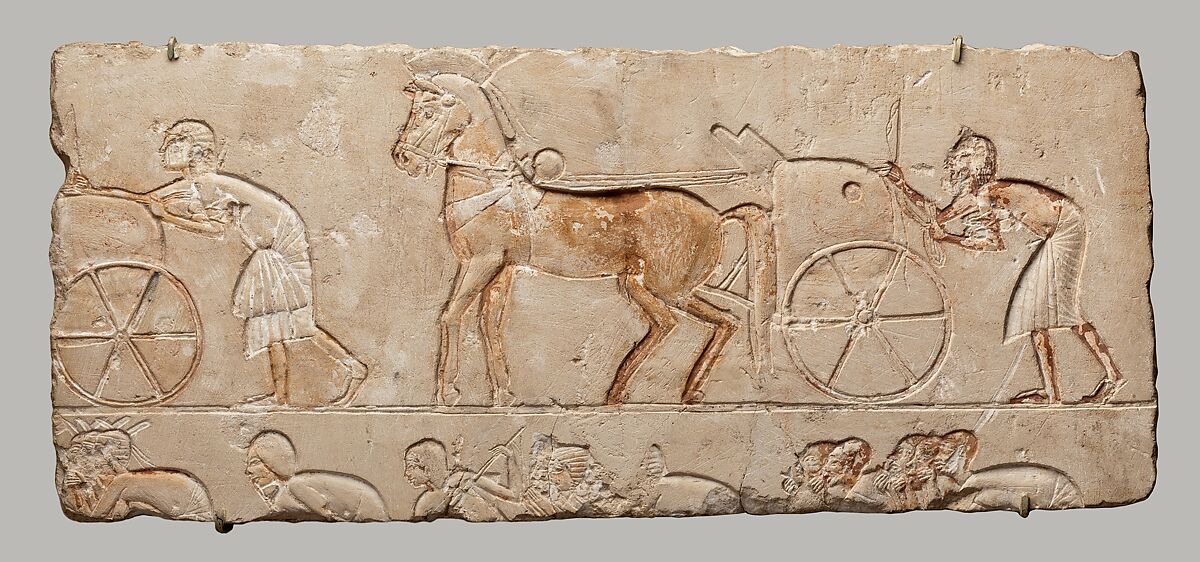 Relief with chariots