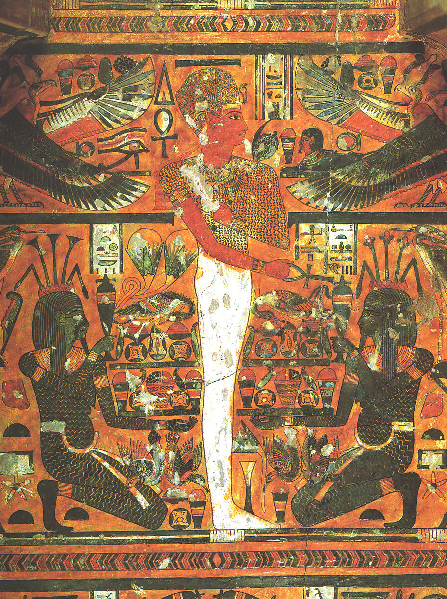 Outer coffin of Amenemopet, Wood, paste, paint