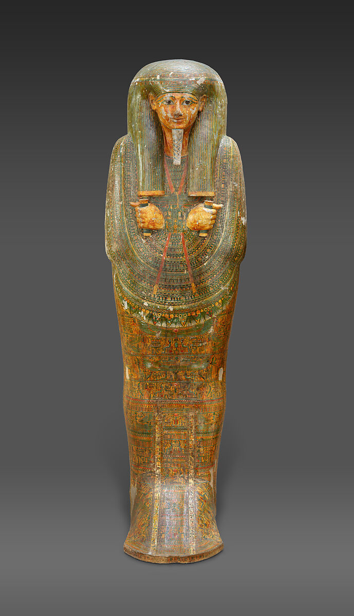 Outer coffin of Amenemopet, Wood, paste, paint 