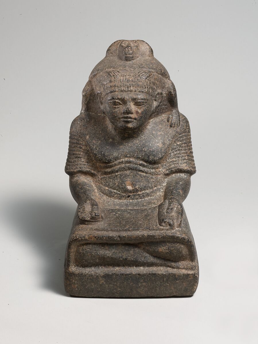 Statue of a scribe with a baboon, Granodiorite