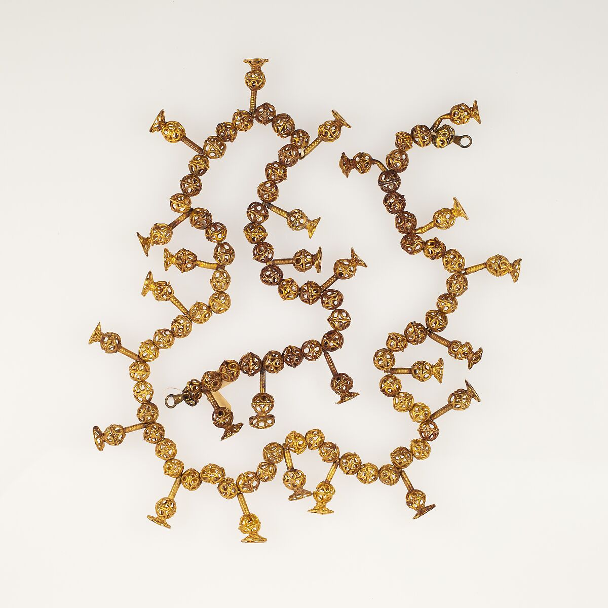 Cornflower Filagree bead, see 30.8.66, Gold