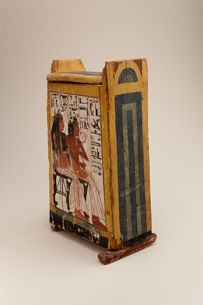 Shabti box of Nakhtamun, Wood, paint