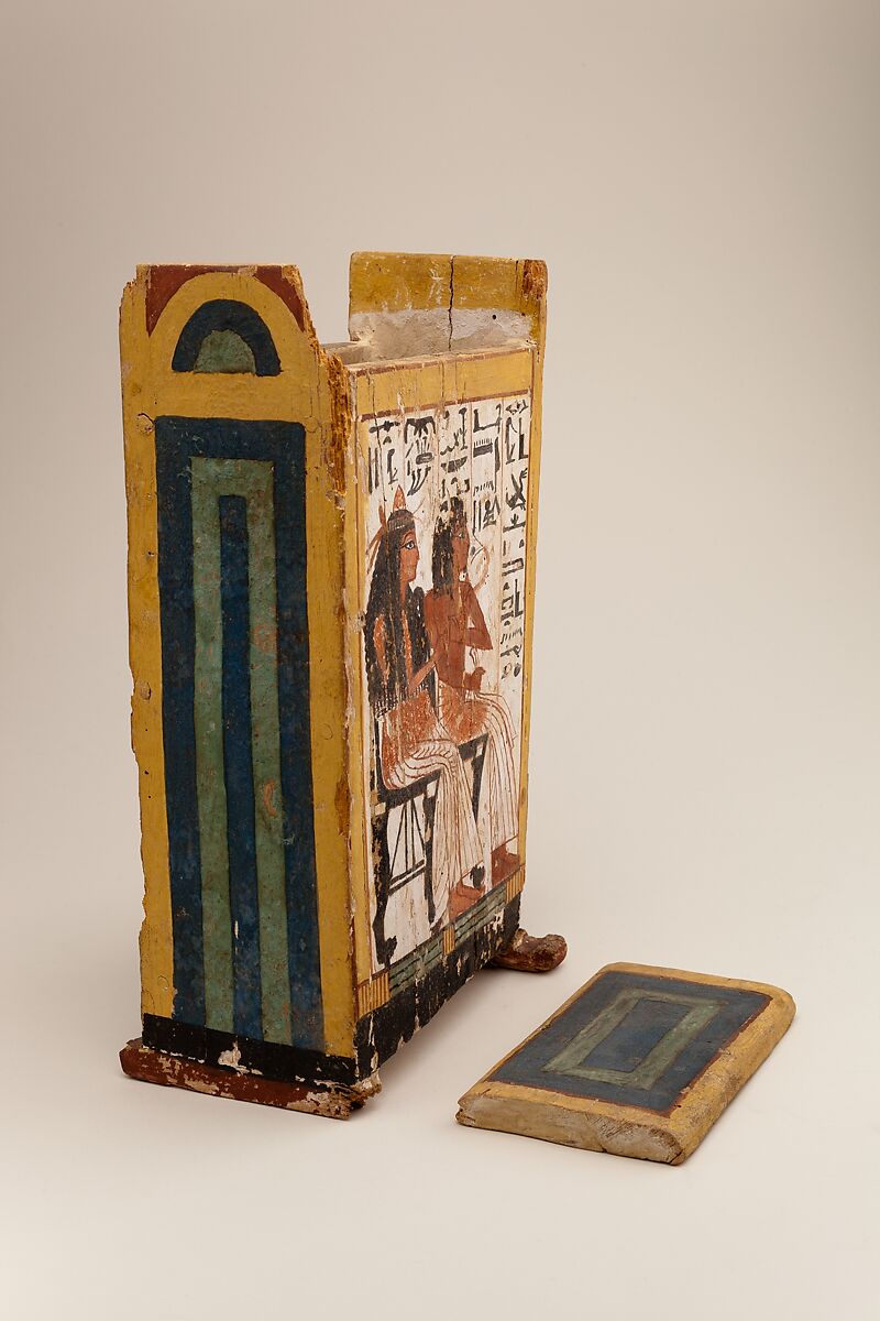 Shabti box of Nakhtamun, Wood, paint