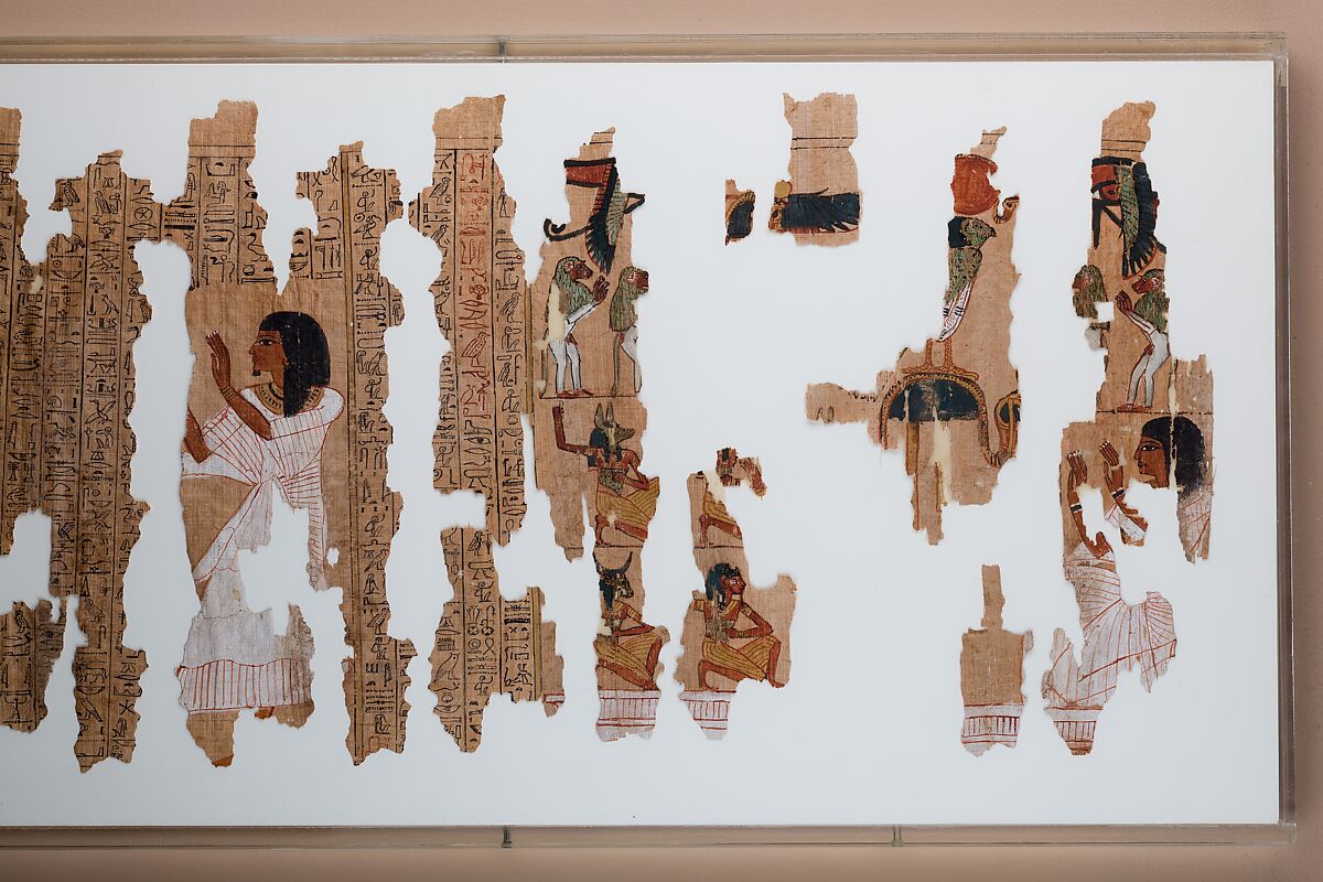 Funerary Papyrus of the Steward Sethnakht, Papyrus, ink, pigment