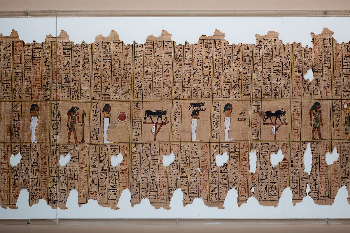 Funerary Papyrus of the Steward Sethnakht, Papyrus, ink, pigment