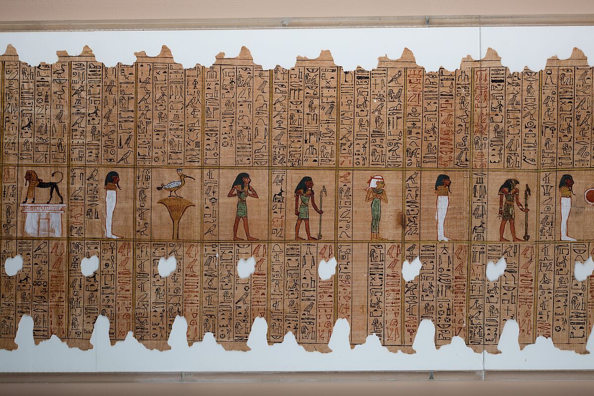 Funerary Papyrus of the Steward Sethnakht, Papyrus, ink, pigment