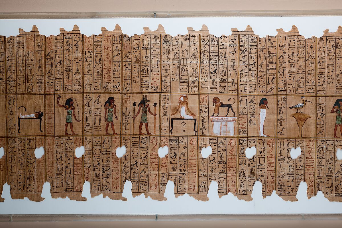 Funerary Papyrus of the Steward Sethnakht, Papyrus, ink, pigment