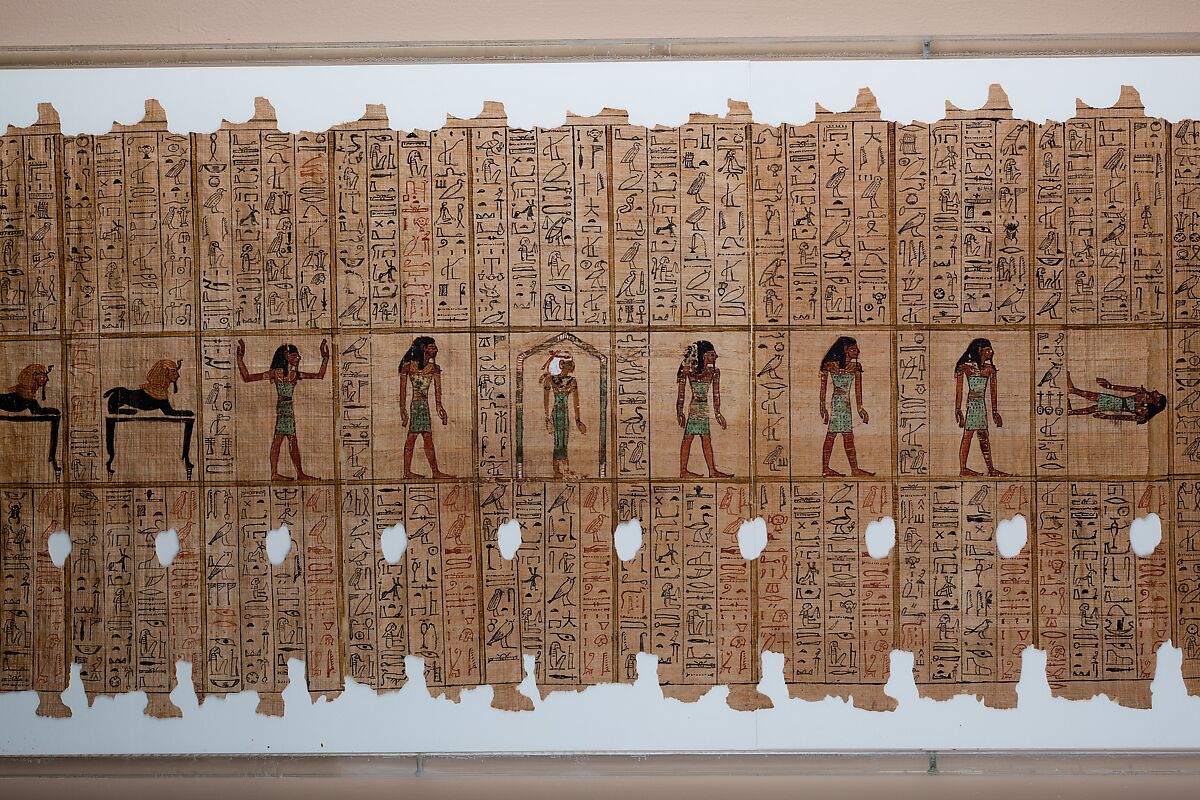 Funerary Papyrus of the Steward Sethnakht, Papyrus, ink, pigment