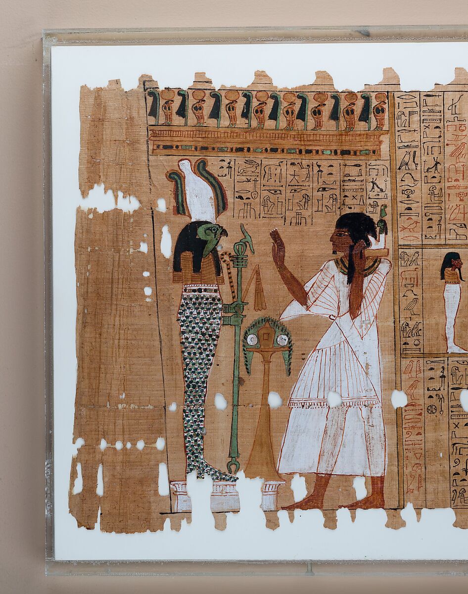 Funerary Papyrus of the Steward Sethnakht, Papyrus, ink, pigment