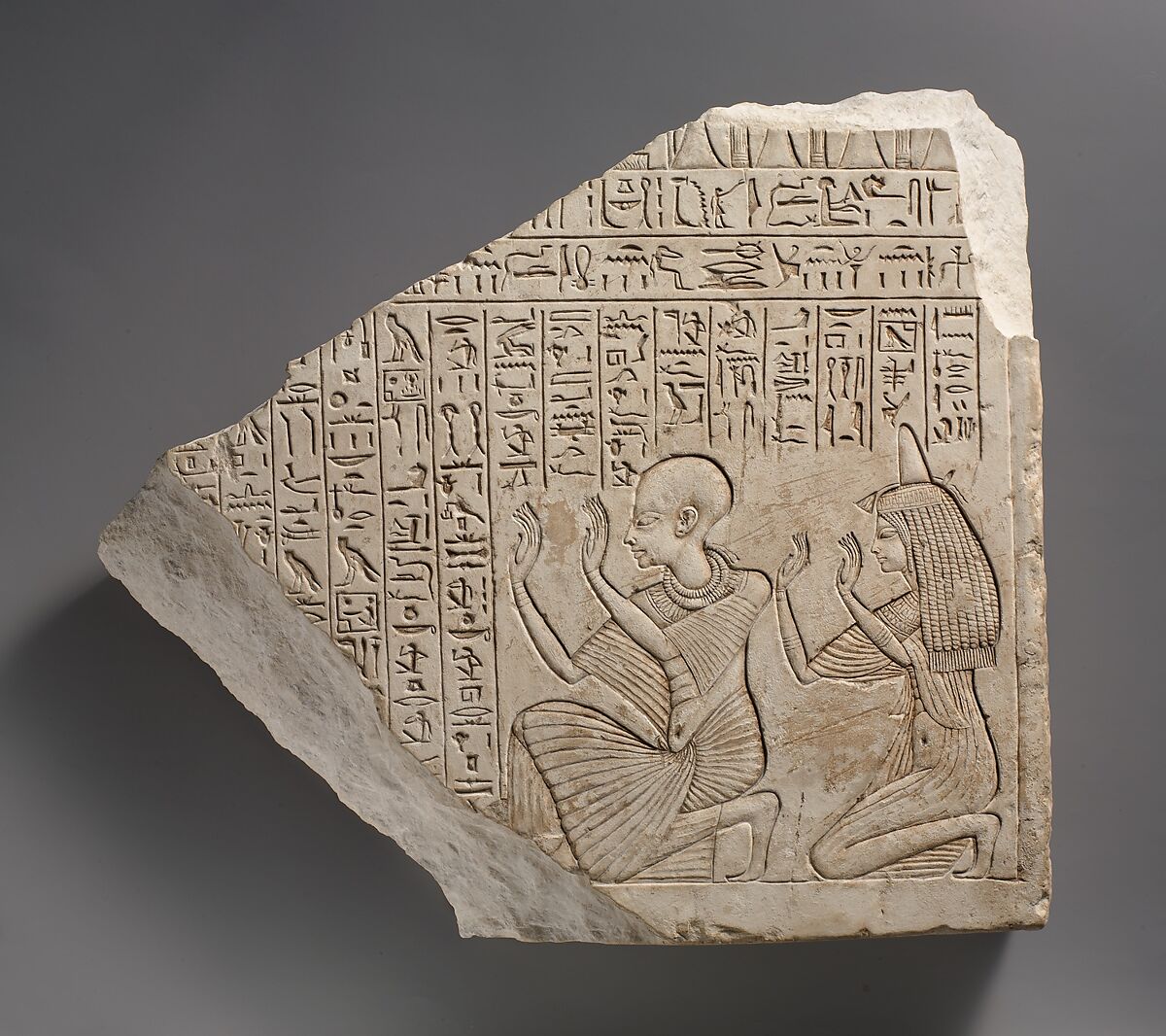 Votive stela of Userhat, Limestone, paint 