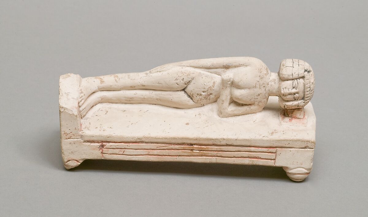 Reclining female figure on a bed | New Kingdom | The Metropolitan