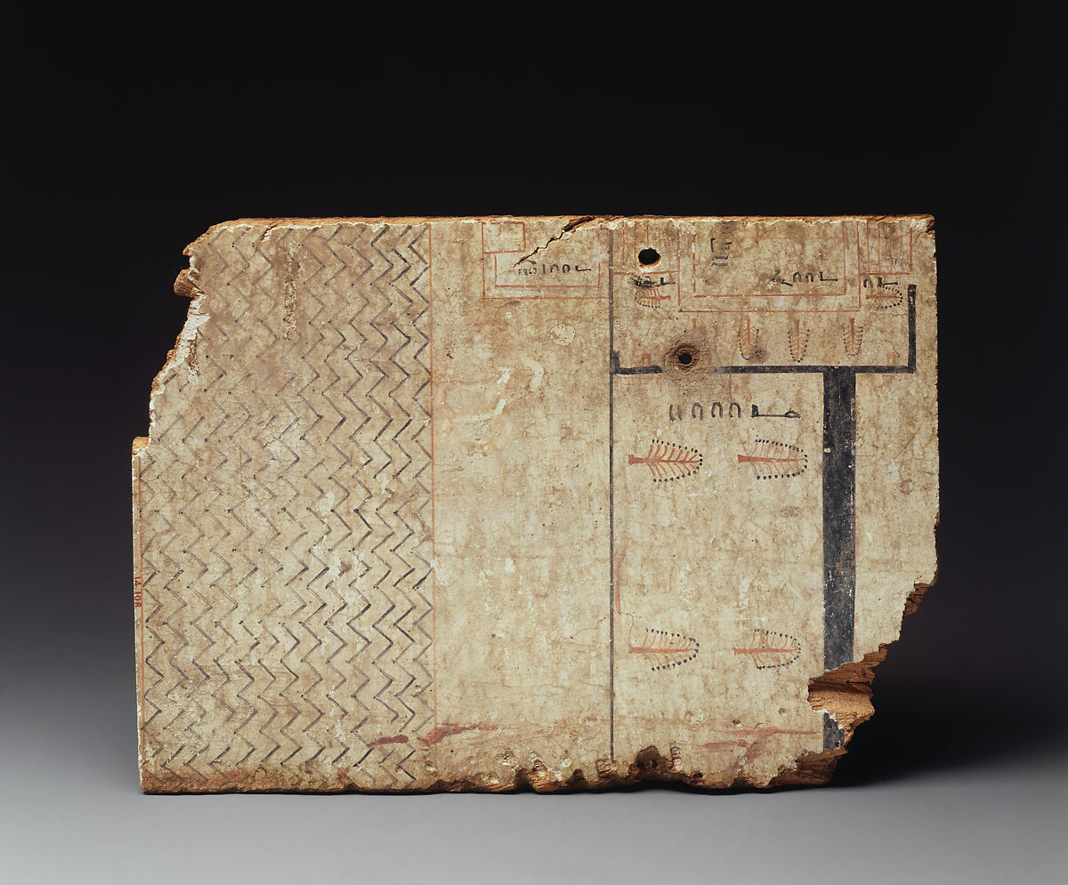 Architectural Drawing of a Garden, Plastered and painted wood