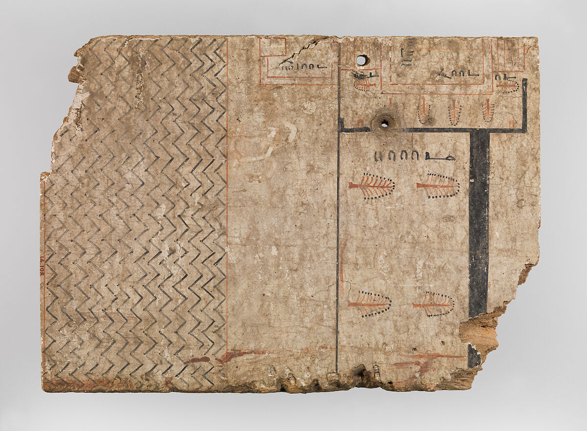 Architectural Drawing of a Garden, Plastered and painted wood