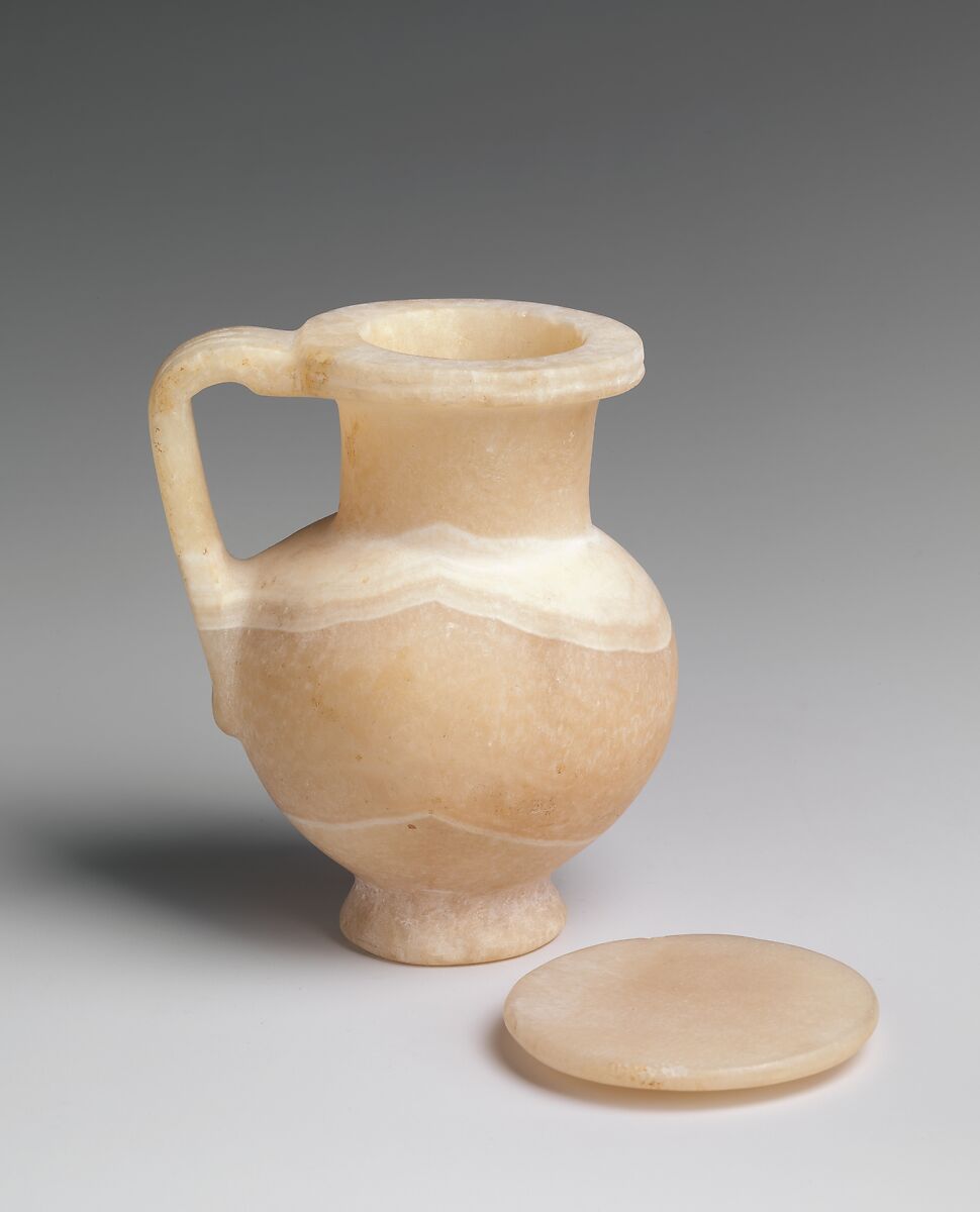 Stone Jug, Travertine (Egyptian alabaster)