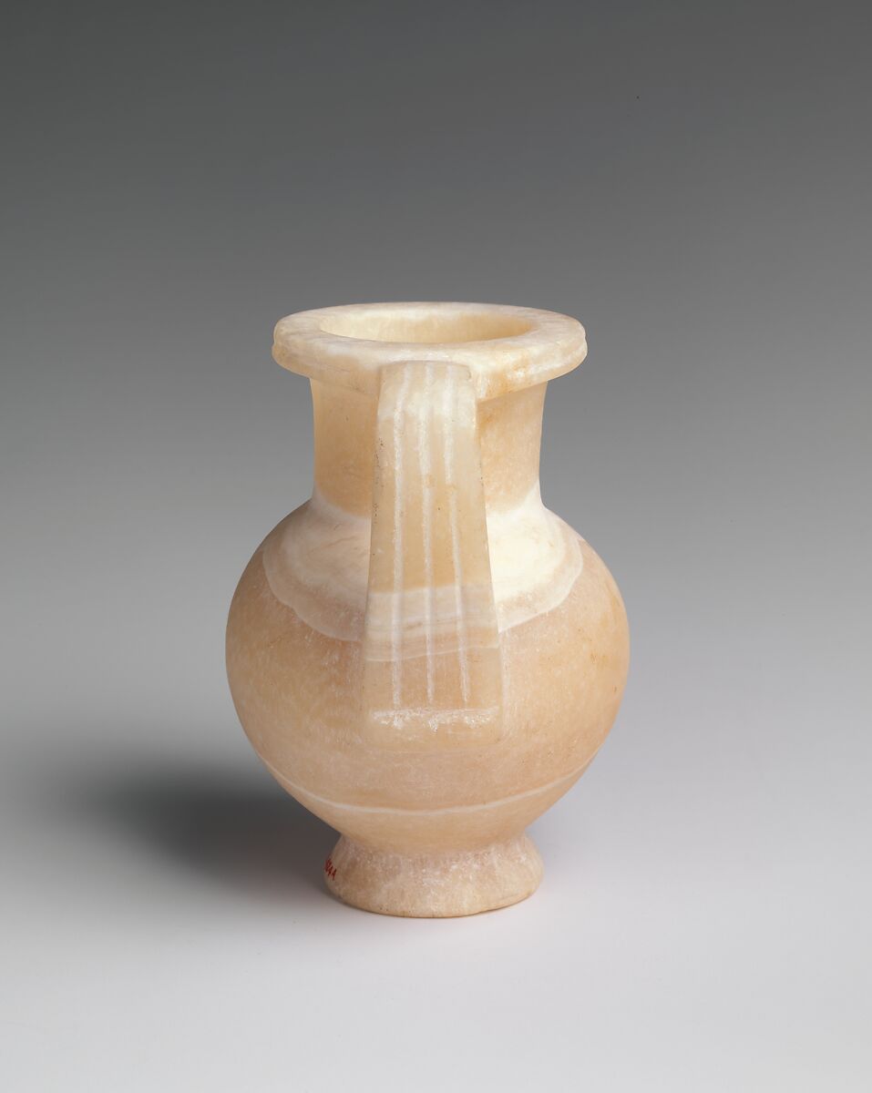Stone Jug, Travertine (Egyptian alabaster)