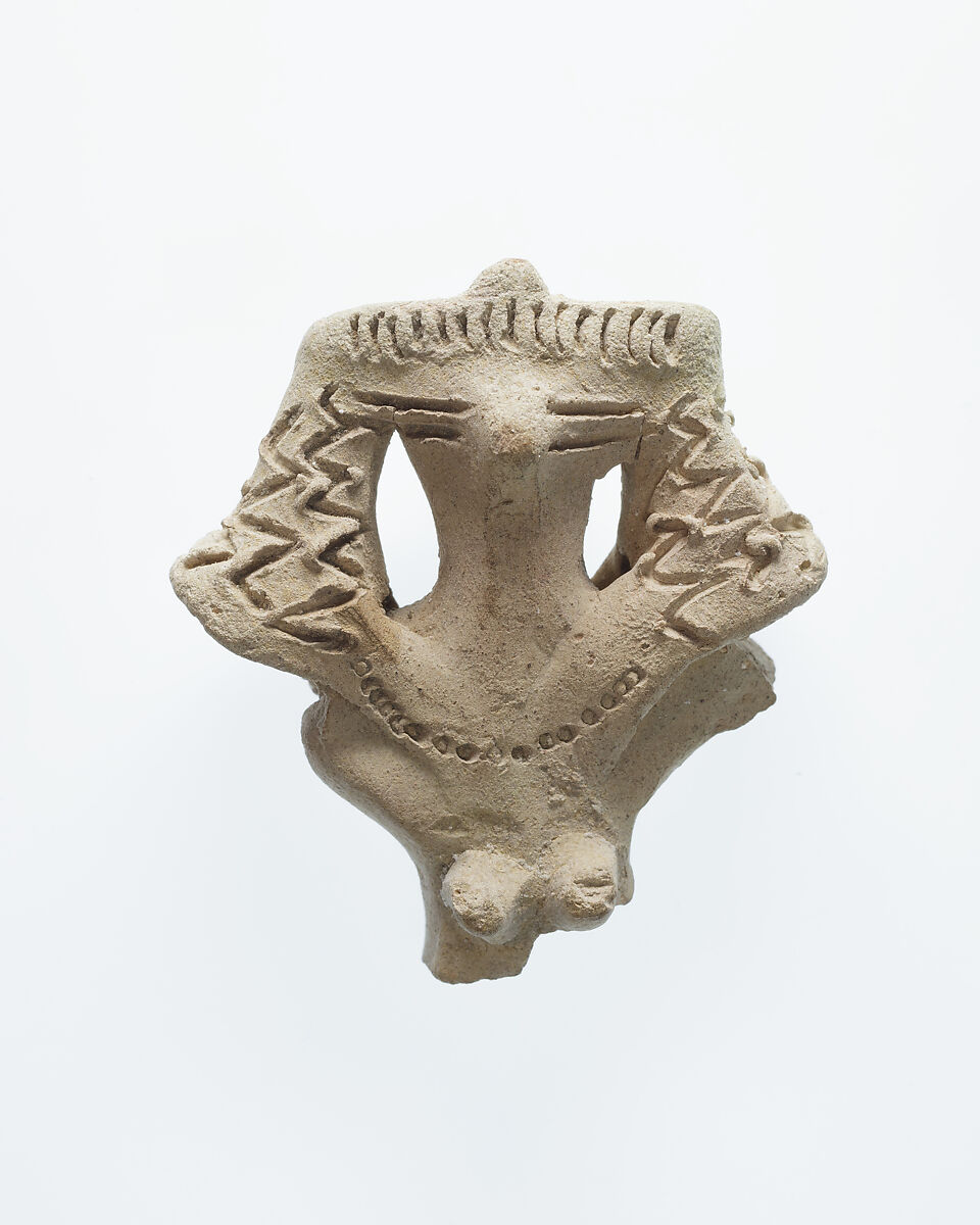 Upper Half of a Female Figurine, Pottery 