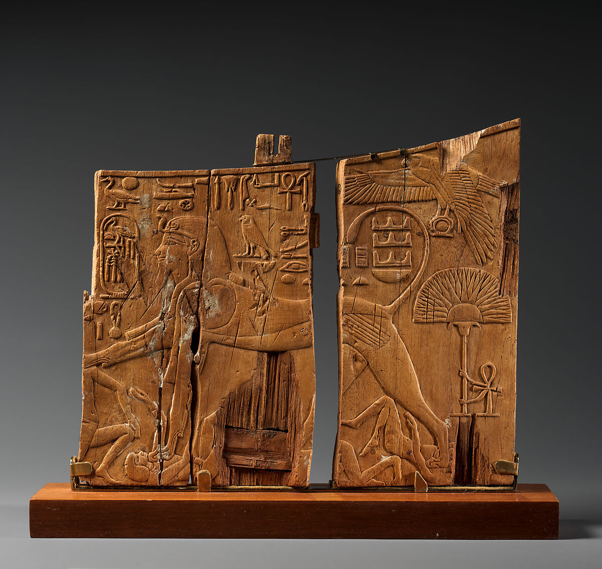 Arm Panel From a Ceremonial Chair of Thutmose IV, Wood (ficus sycomorus?) 