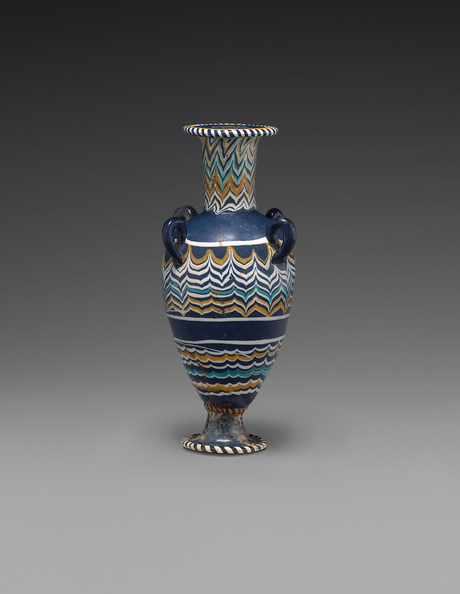 Amphora-shaped perfume bottle, Glass