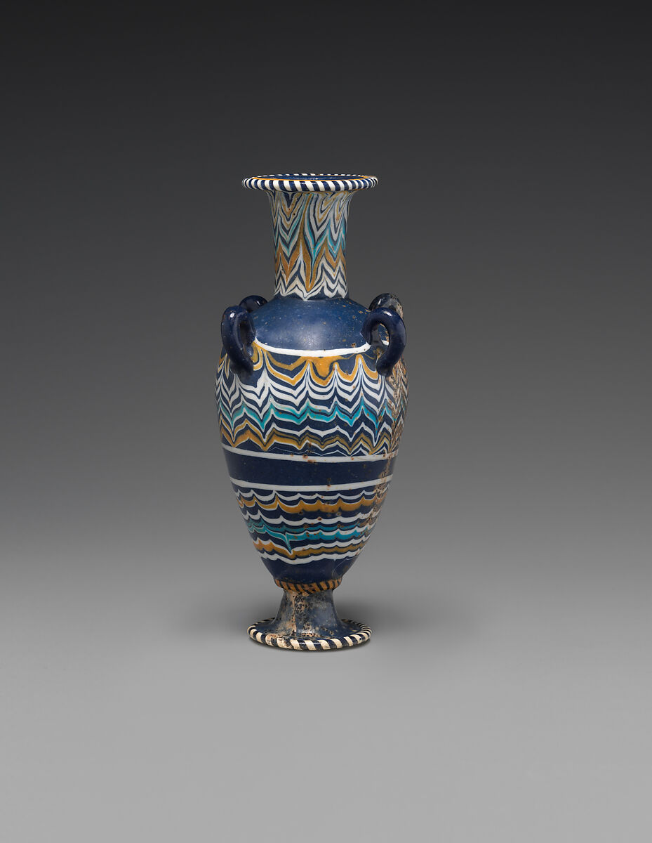 Amphora-shaped perfume bottle, Glass 