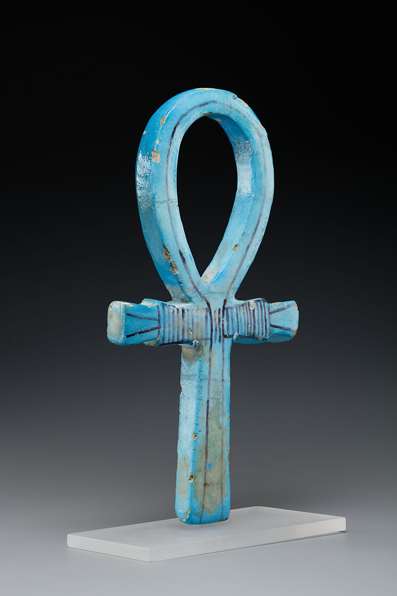 Ceremonial Implement in the Shape of an Ankh, Faience