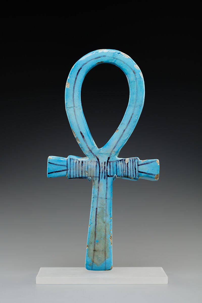 Ceremonial Implement in the Shape of an Ankh, Faience