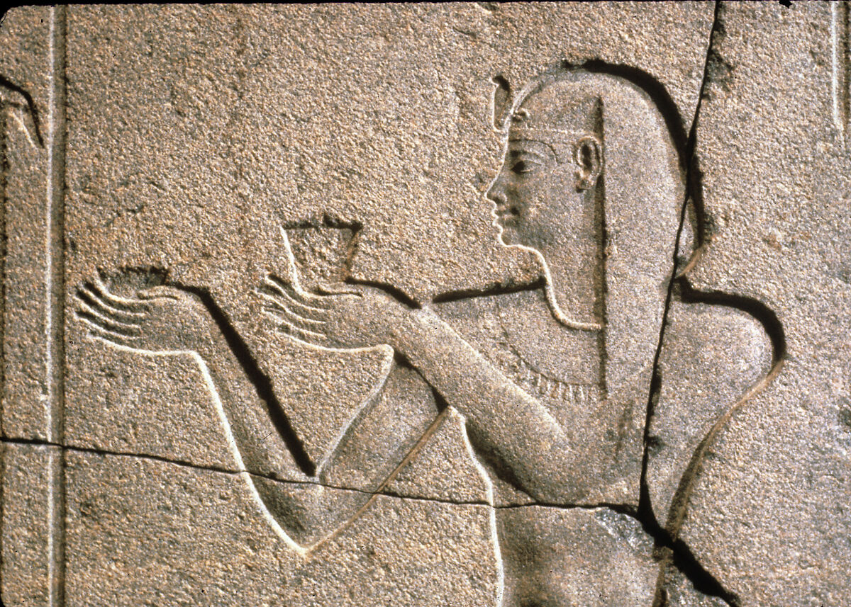 Nectanebo II Offers to Osiris Hemag, Granodiorite