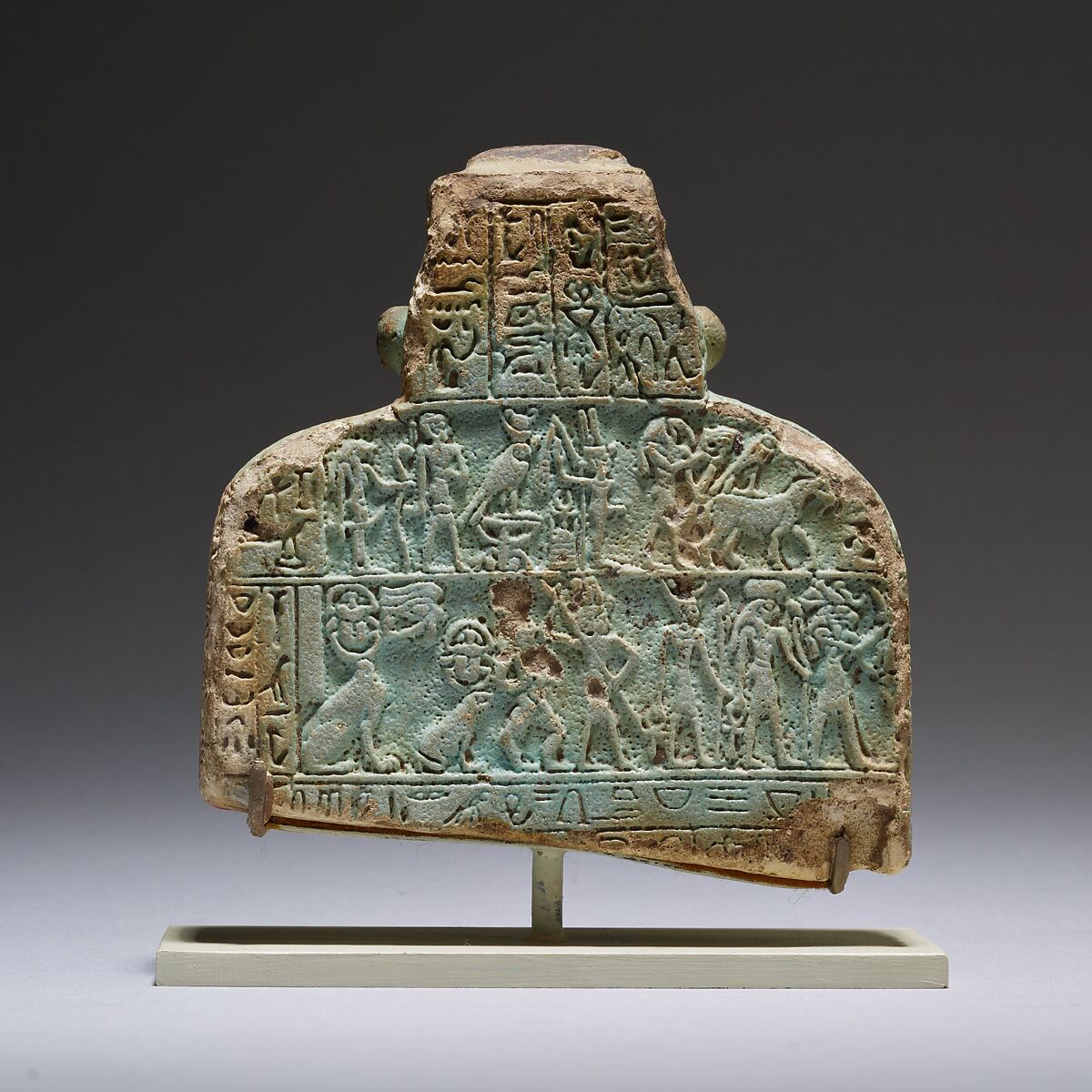 Cippus (magical stela), Faience