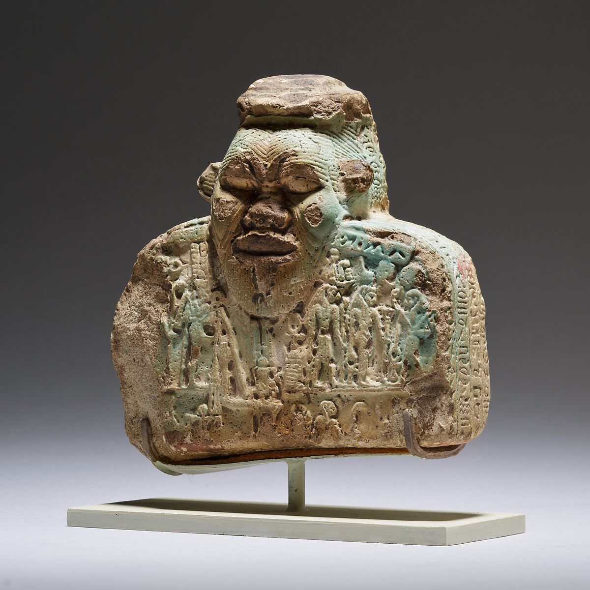 Cippus (magical stela), Faience