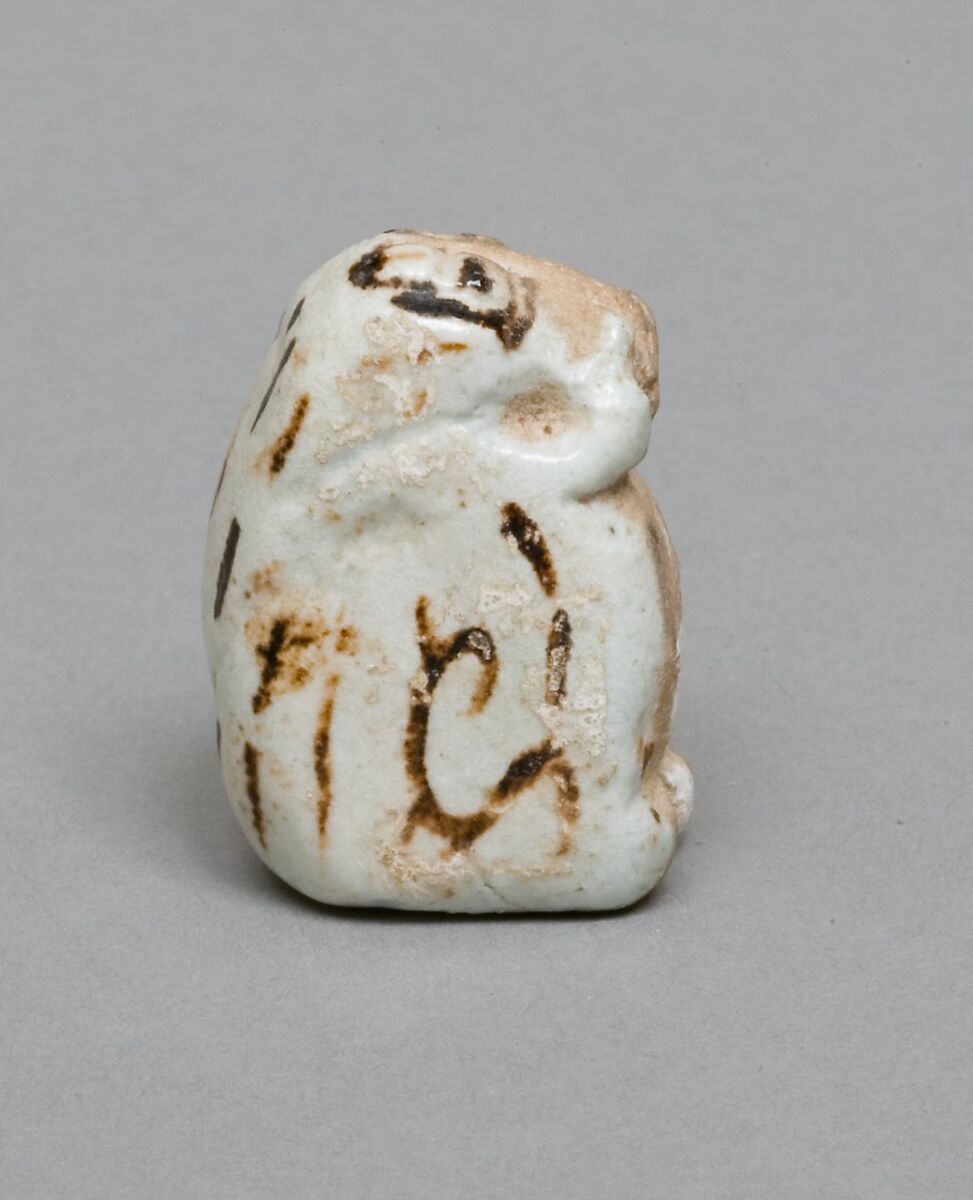 Figurine of a jerboa, Faience, painted white
