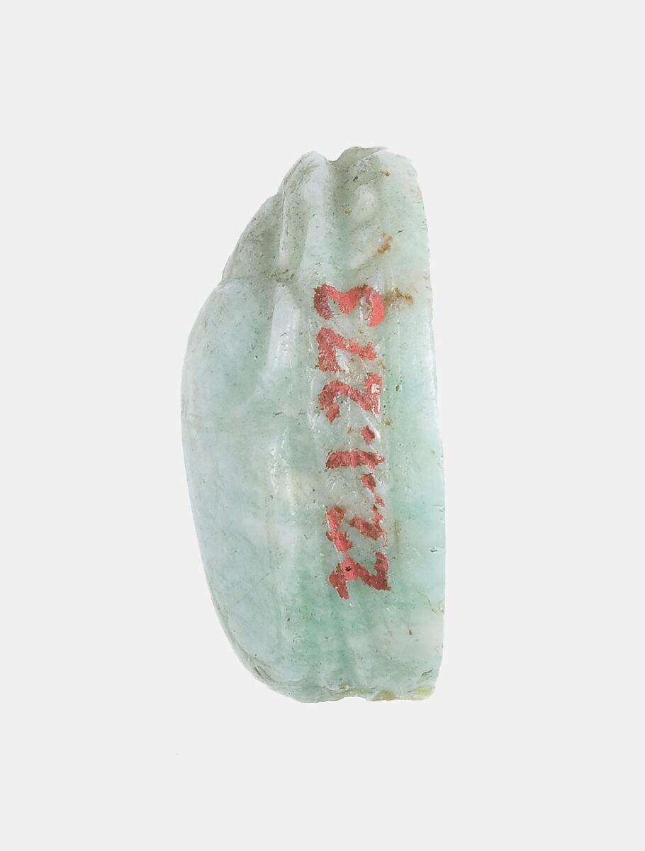 Scarab  of an Official, Green feldspar