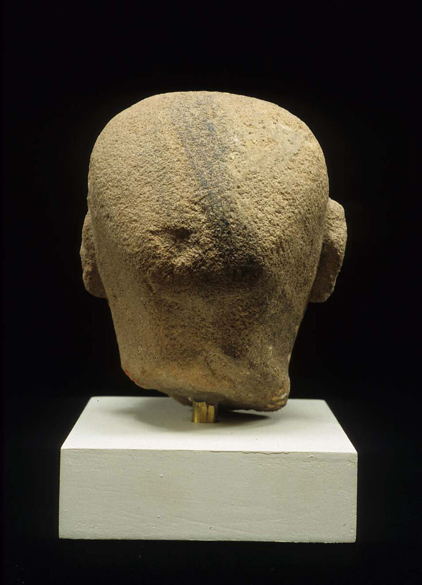 Head of a male statue, Sandstone