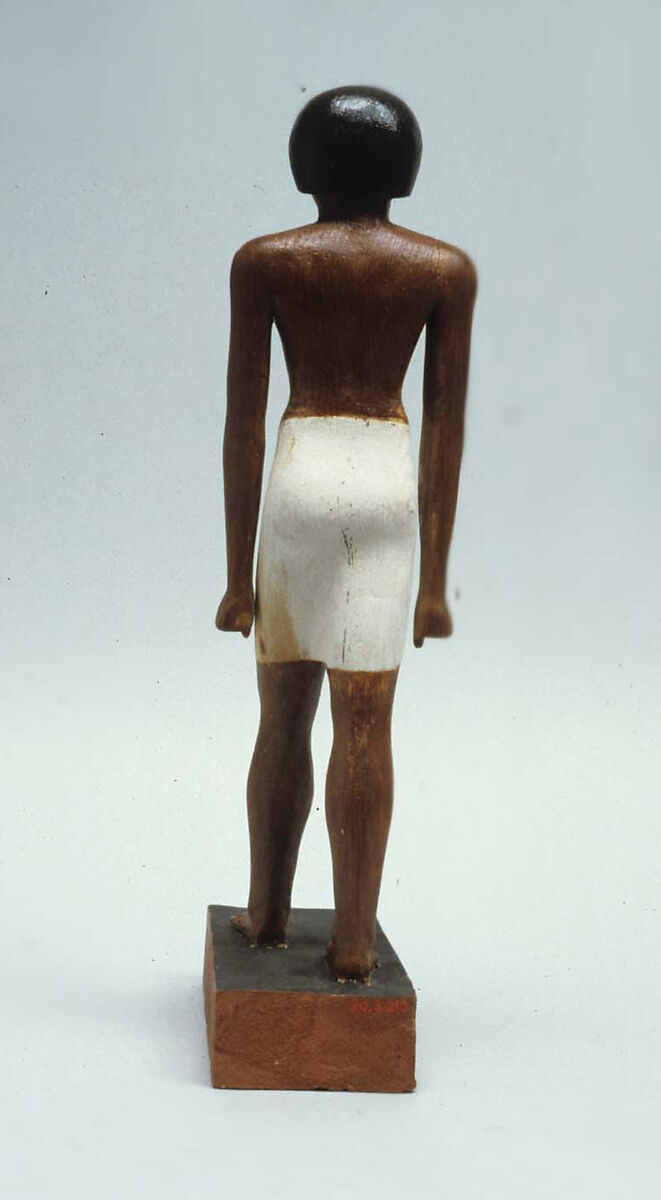 Statuette of Wah, Cedar, plaster, paint, linen 