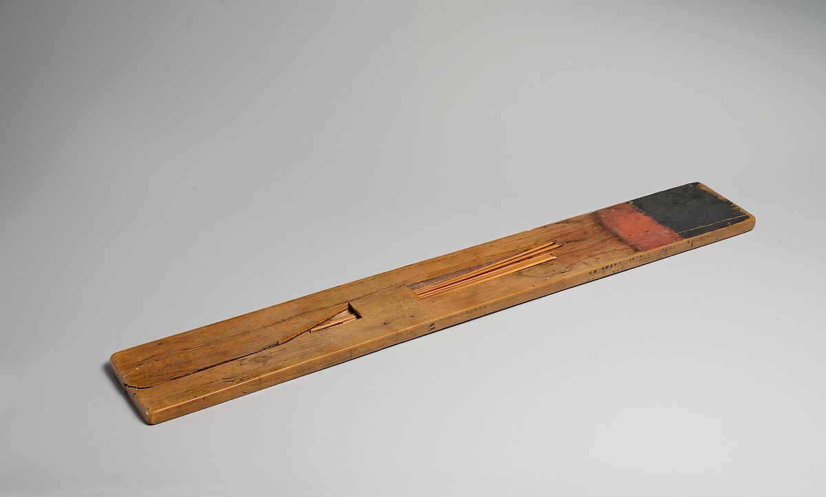 Palette inscribed for Smendes (II), High Priest of Amun, Wood, ink, reed