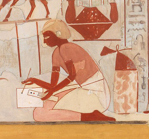 Nebamun Supervising Estate Activities, Tomb of Nebamun, Charles K. Wilkinson ca. 1928–1930, Tempera on paper