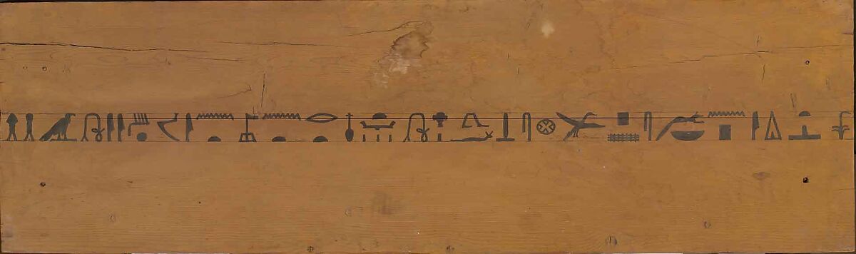 Coffin of Wah, Coniferous wood (spruce or cedar), paint