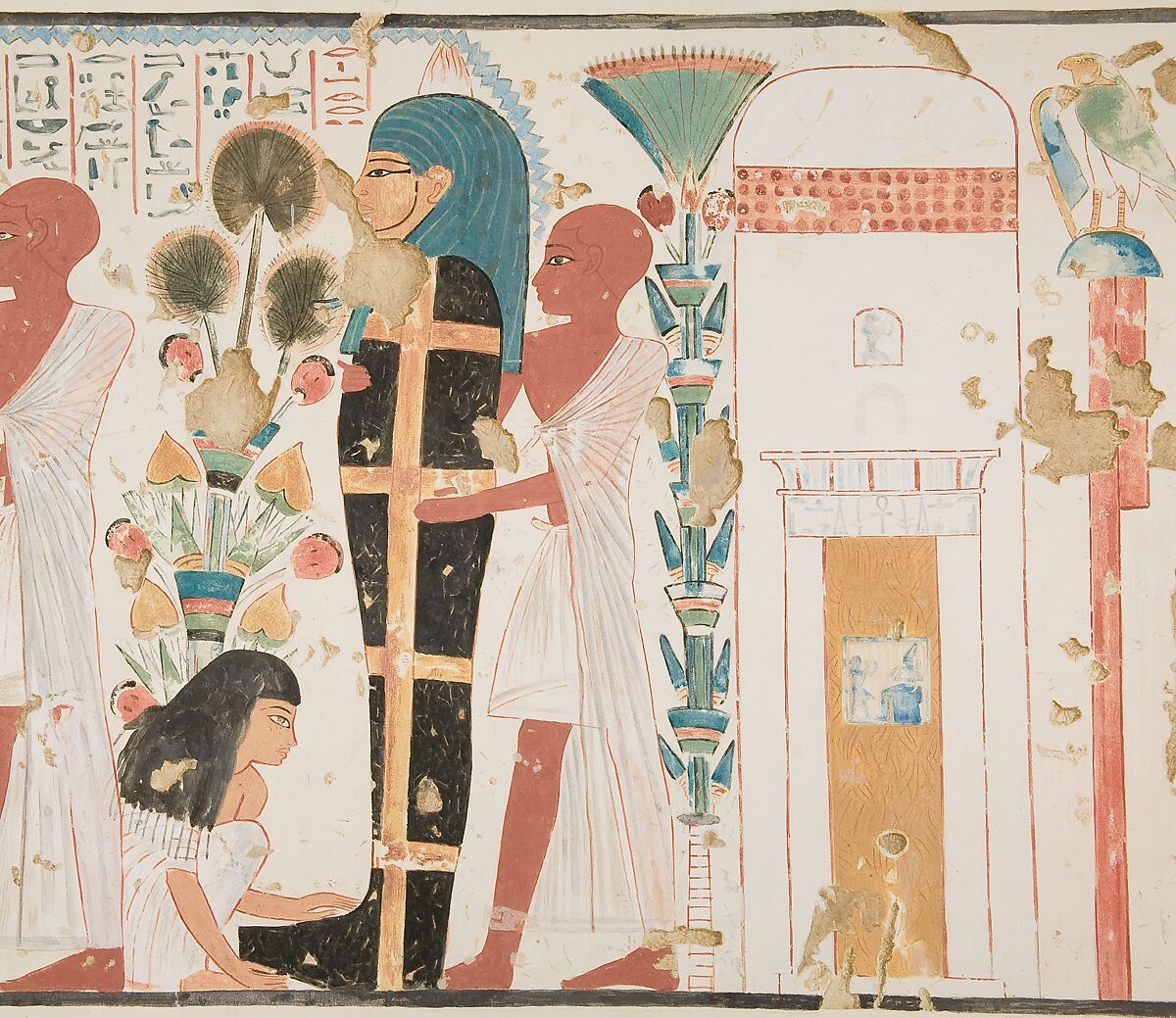 Purifying and Mourning the Dead, Tomb of Nebamun and Ipuky, Charles K. Wilkinson  , 1920-21, Tempera on paper