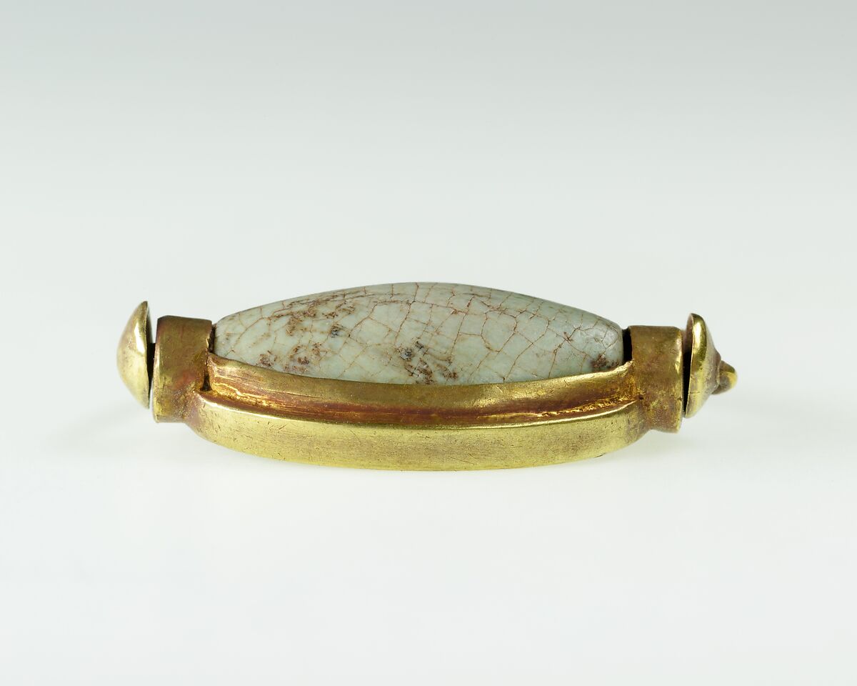 Ring of Hatnefer, Gold, glazed steatite