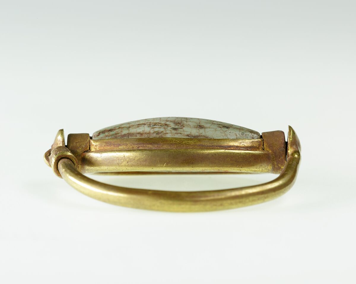 Ring of Hatnefer, Gold, glazed steatite