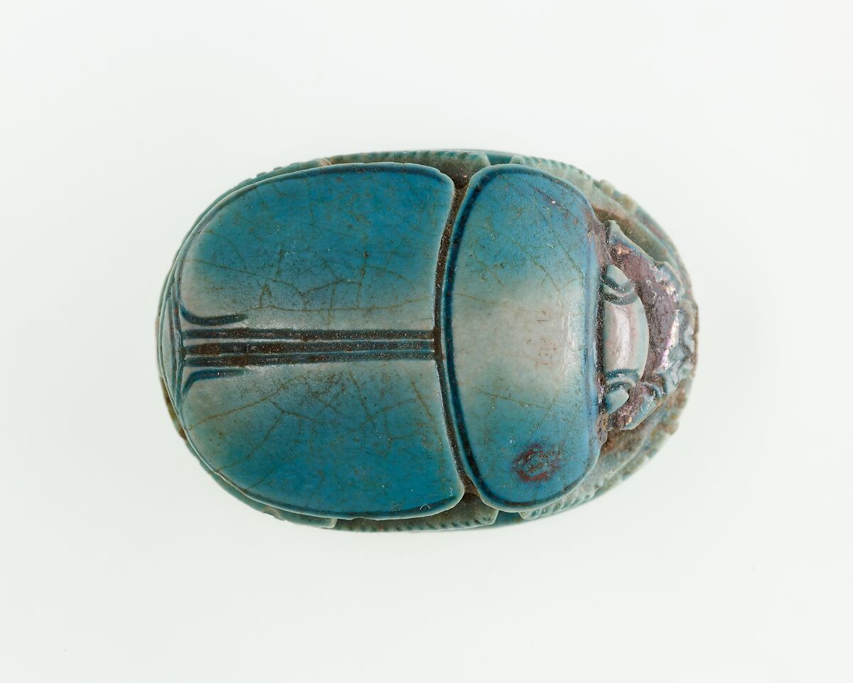 Scarab of Hatnefer, Glazed steatite
