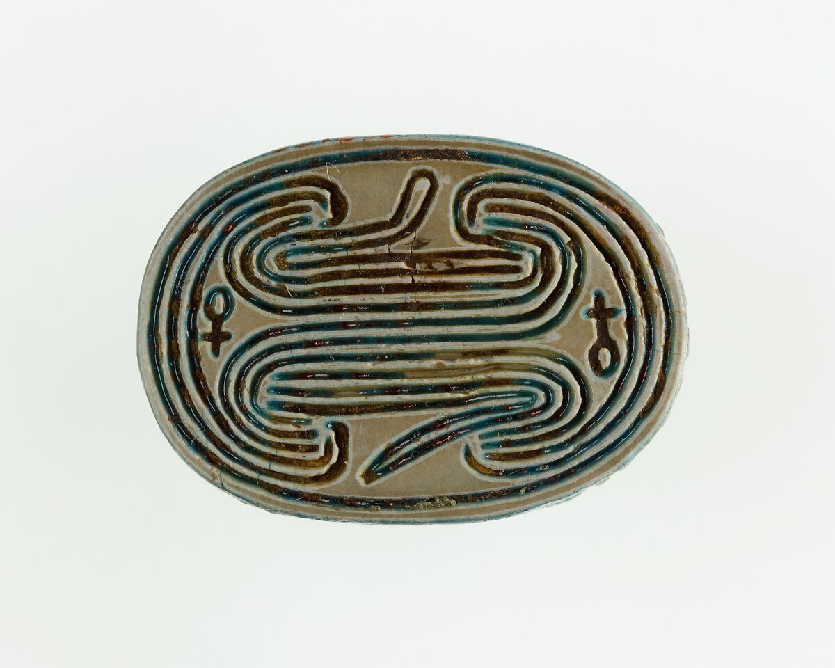 Scarab of Hatnefer, Glazed steatite 