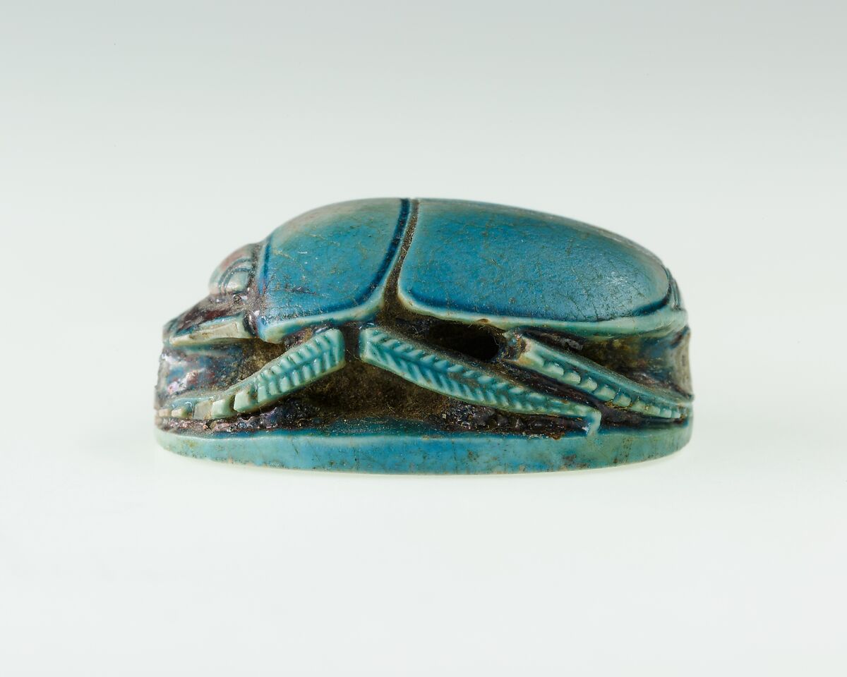 Scarab of Hatnefer, Glazed steatite