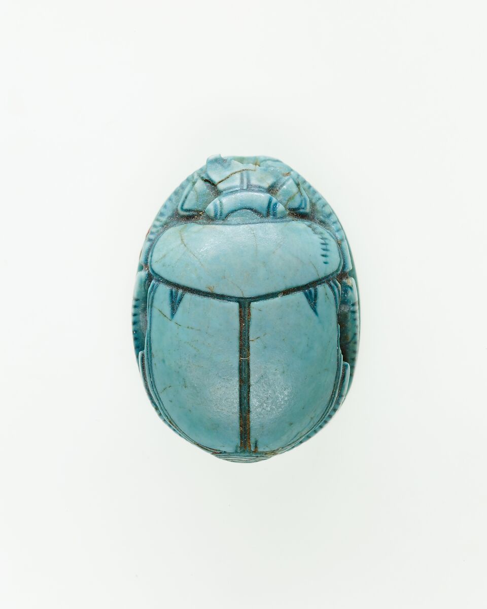 Scarab of Hatnefer, Glazed steatite