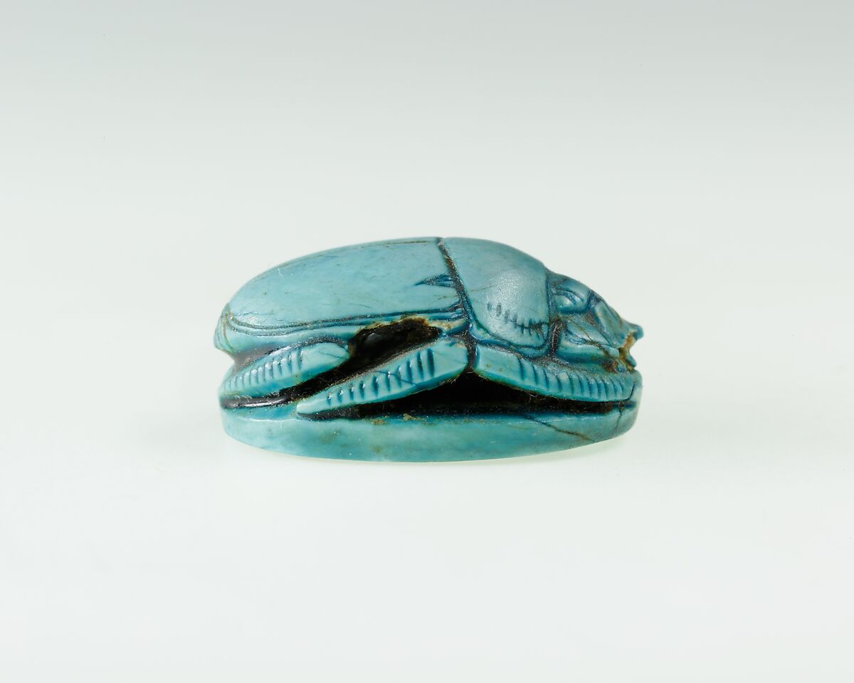 Scarab of Hatnefer, Glazed steatite