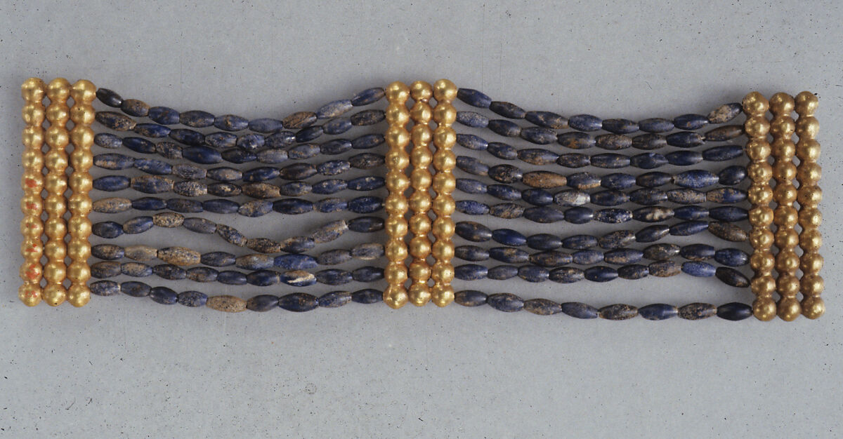 Bracelet of Hepy, Gold, lapis lazuli 