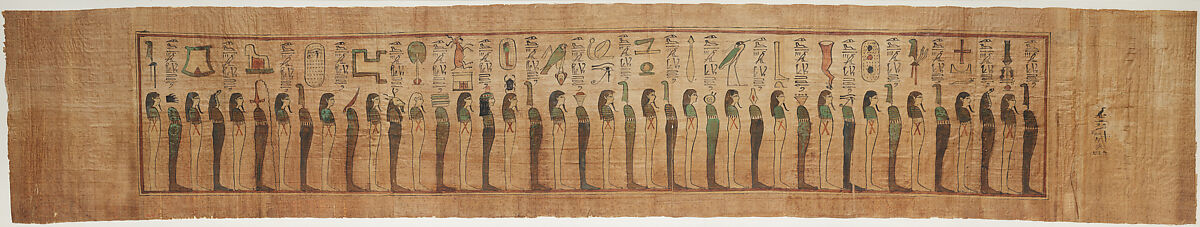 Funerary Papyrus of Nauny, Papyrus, paint 