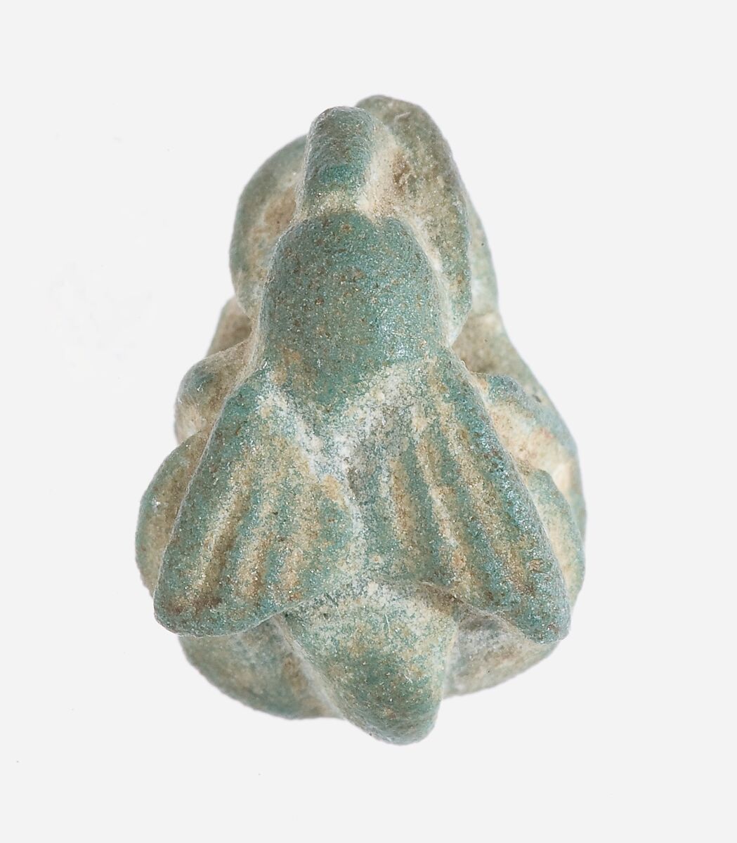Fly amulet, Faience 