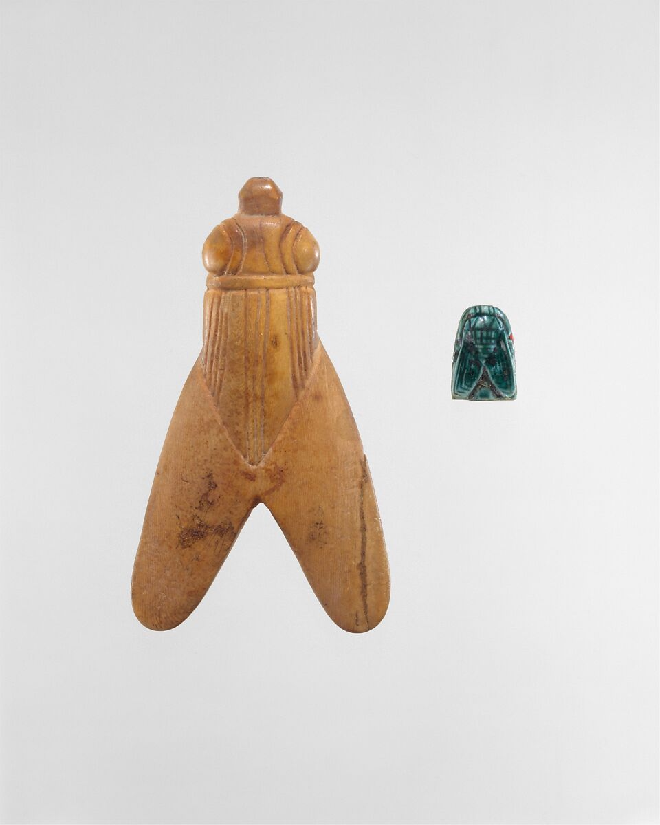 Design Amulet in the Form of a Fly, Glazed steatite