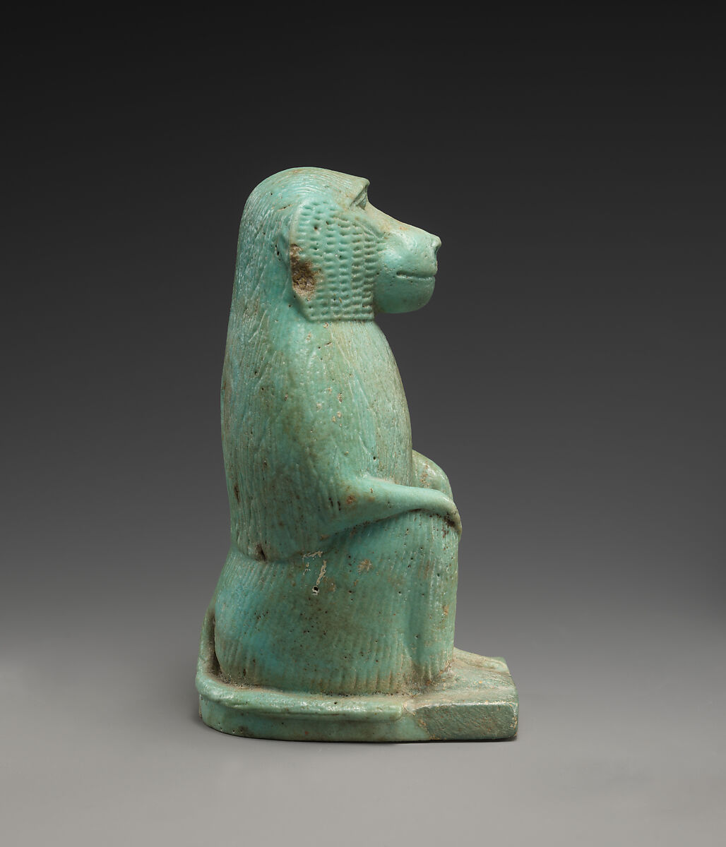Figure of a Baboon, Faience