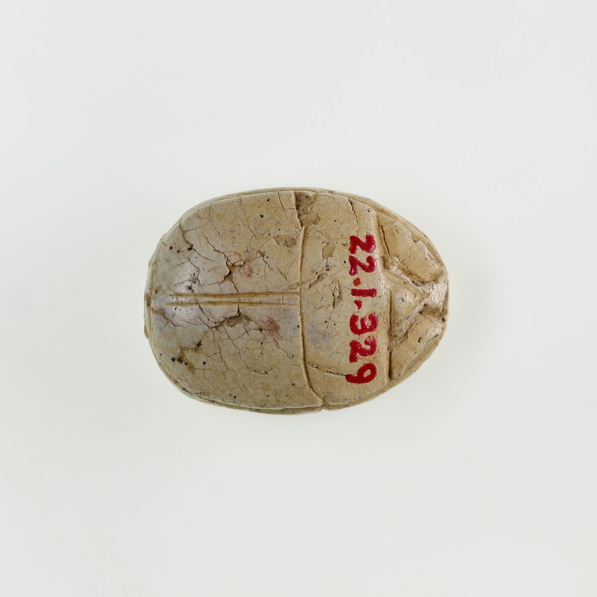 Scarab with Horned Animal and Uraei, Steatite