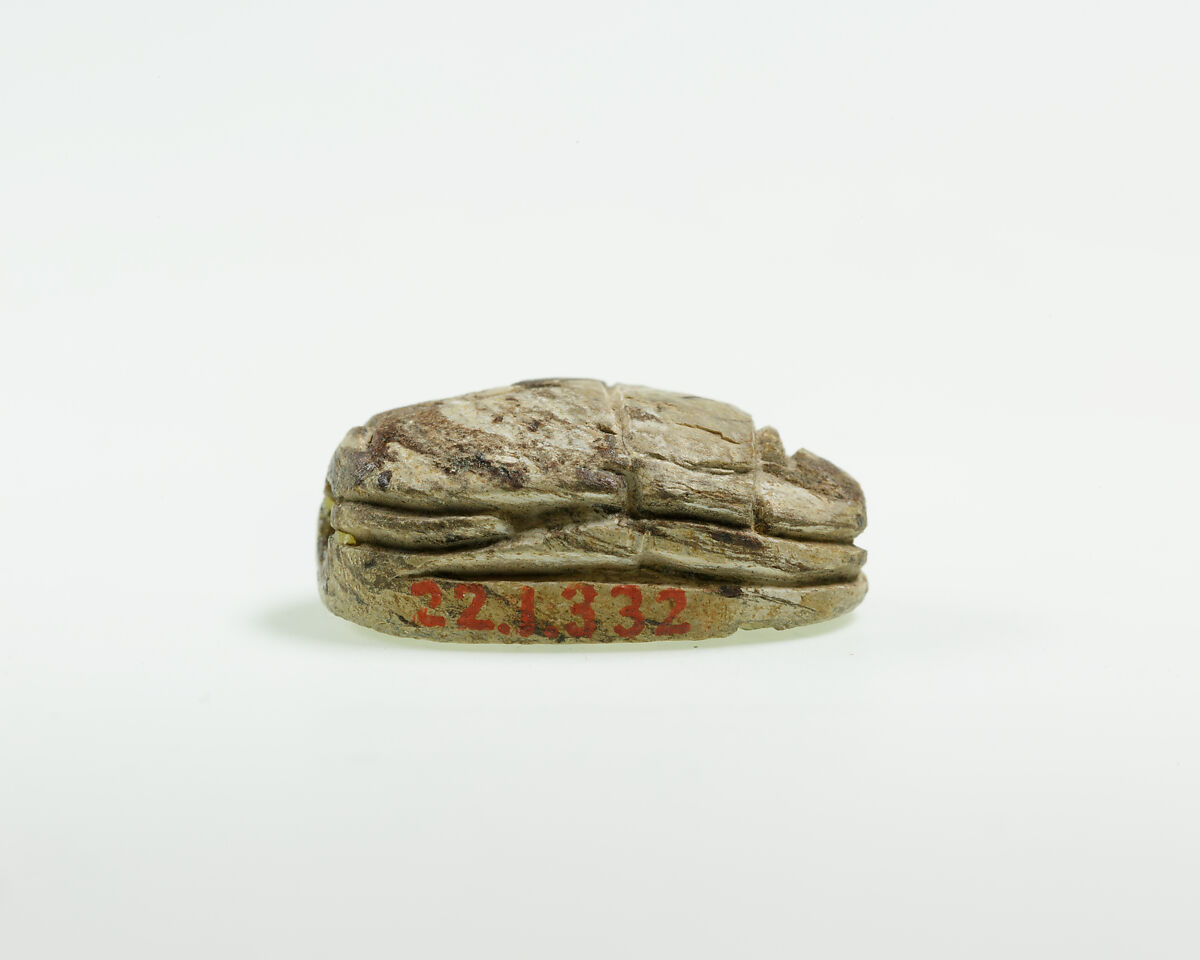 Scarab of Queen Inni, Faience